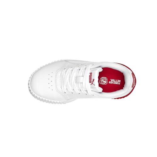 Carina 2.0 Red Thread Preschool Lifestyle Shoes (White/Red)4