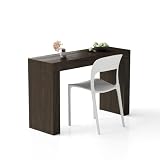 DESIGN ESSENZIALE: Il tavolo fisso Evolution 120x40 Noce Scuro con due gambe è progettato per ospitare due persone. Il design leggero e minimale deI tavolo fisso Evolution lo rende perfetto per ogni tipo di arredo. Le sedie NON sono inscluse.