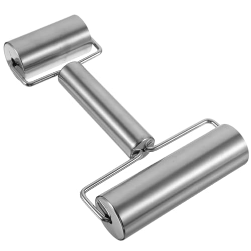 Hemobllo de Acero Inoxidable para Amasar Doble Extremo Herramienta de Cocina Resistente para Pasta Galletas Repostería y Fondant Diseño Duradero y Versátil para Uso Doméstico y Profesional