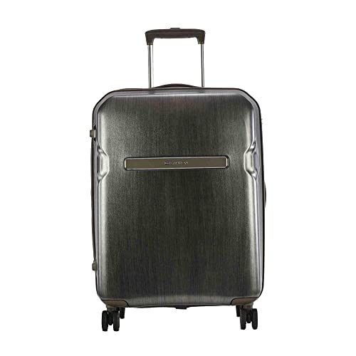 Image of Carlton Fremont | Cabin Trolley Bag, 56 Cm Small Hardsided Luggage | 8 Wheels, TSA Lock | Polycarbonate | Premium Suitcase for Travel | 5 Year International Warranty | Gun Metal
