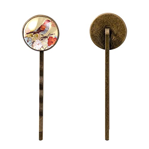 Épingles à cheveux simples fleurs et oiseaux pour dompter les mèches rebelles - 2
