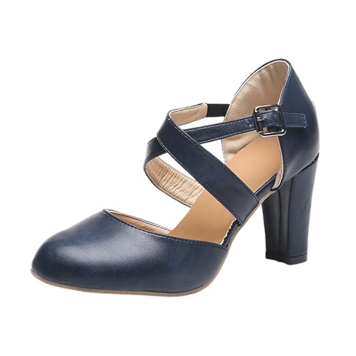 Party Dress Shoes Low Heels Oxford for Women Cross Ankle Strap Pumps Mary Jane Wedges Ballroom Oktoberfest Cosplay