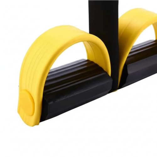 Image of RENRANRING Yoga Pedal Puller Resistance Band-4 Pull Reducer Tummy Training Foot Pedal Exercise Fitness Band, Body Building Stretching Band Men and Women