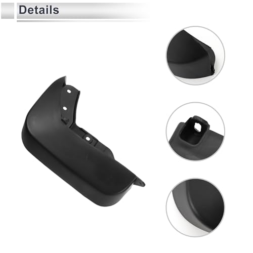 Image of X AUTOHAUX 1set Front and Rear Mud Flaps Splash Guards Mud Guards for Audi Q3 2016-2018 W /Mount Accessories