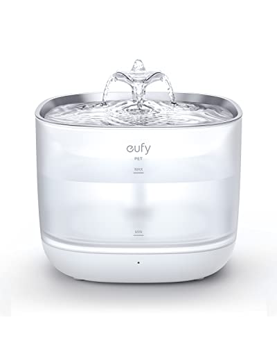 eufy-Pet-Water-Fountain-Automatic-Water-Dispenser-for-Small-Dogs-and-Cats-Stainless-Steel-Cat-Water-Fountain-3-L-Capacity-Innovative-Safe-Sip-Pump-Cleans-Water-and-Removes-Induction-Electricity Automatic Water Dispenser for Small Dogs