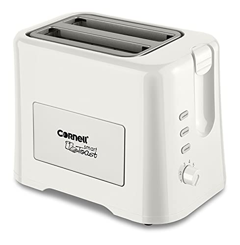 Cornell 2 Slice Pop Up Bread Toaster Sandwich Toaster 870W CTEDC2000WH