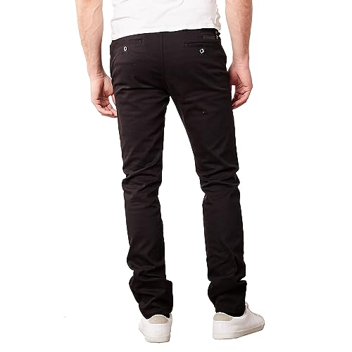 Men's Flex Stretch Slim Fit Chino Pants, Classic Rayon Blend Pants with Multi Pocket2