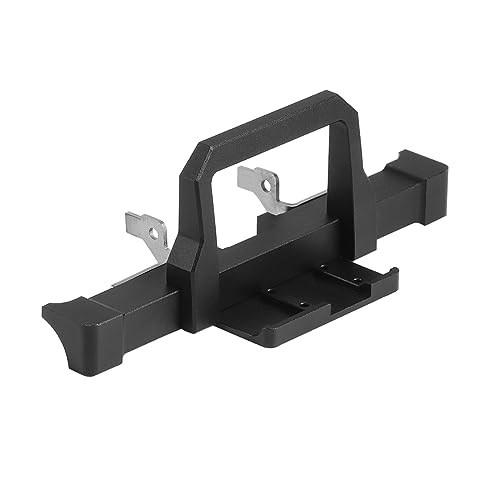 COOWOO Front Bumper Upgrade Part for 1/18 TRX-4M RC Crawler Cars - Aluminum Alloy, Precision CNC Machined, Enhanced Robustness, Improved Protection,...