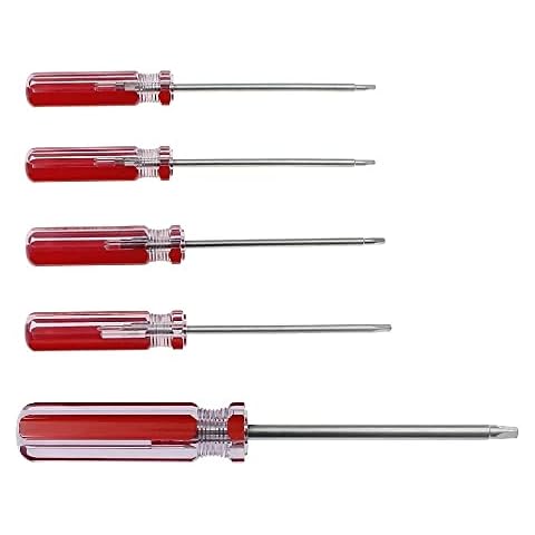 5pcs Triangle Screwdriver Set Magnetic Triangle Screwdriver Bits 1.8mm 2.0mm 2.3mm 2.7mm 4.2mm Screwdriver Repair Tool for Toys and Battery Change Cover