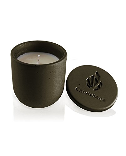 Candellana Candles Candlefort Concrete Candle-Modern I-Beige, Scent: for Her