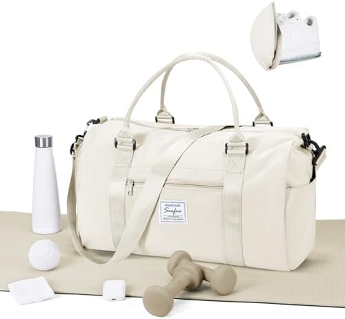 WEPLAN Sport Duffel Bag Damen Herren Sporttasche mit Schuhfach & Nassfach Reisetasche Handgepäck Tasche Sporttaschen Fitness Gym Bag Weekender Travel Bag Schwimmtasche Trainingstas