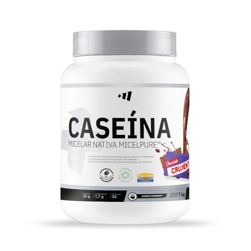 MASmusculo   Caseína Micelar   1 Kg   Chocolate Crujiente   Caseína Proteína   Aumenta la Masa Muscular   Liberación Prolongada de Aminoácidos   Recuperación Post Entreno