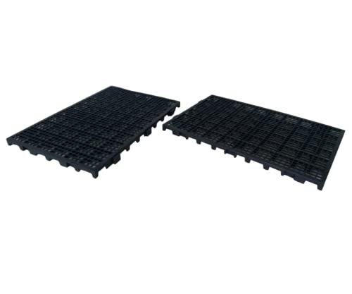 Marwell Industrial 20 Pisos Plástico Preto Estrado Pallet 50x25cm