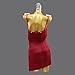 ONUYGCFH Women's Latin Dance Dresses with Layered Tassels Professional Salsa Competition Costume Suspenders Tango Dancewear,Red,XL