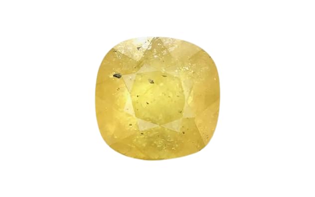 Saphir jaune naturel 10,87 carats Ceylan non chauffé, pierre précieuse certifiée 11,23 Ratti