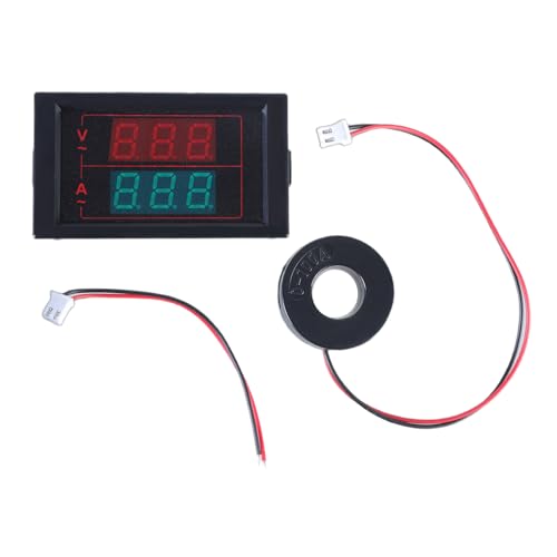 Medidor digital de corriente de voltajes para ingenieros y electricistas, medición precisa con pantalla LED de 50-500 V/0-100 A