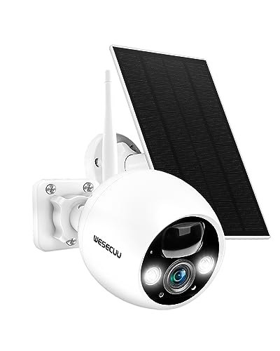 WESECUU Solar Security Cameras Wireless Outdoor