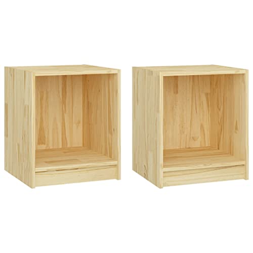 VidaXL Comodini 2 pz 35,5x33,5x41,5 cm in Legno