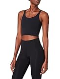 Nike Damen Luxe Crop Yoga Shirt, Black/(Dk Smoke Grey), M EU