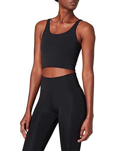 Nike CV0576 The Yoga Luxe Crop Tank Vest Women's Black/(dk Smoke Grey) L