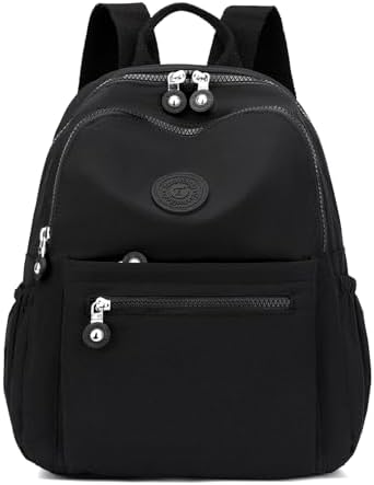 Mini Nylon Women Backpack Purse Lightweight Waterproof Travel Multi-Pockets