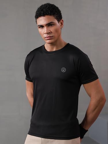 Image of CHKOKKO Gym T Shirts for Men Workout Activewear Solid Quick Dry Sports Tshirt for man Breathable Lightweight Half Sleeve Regular Fit Round Neck Running Boys T Shirt
