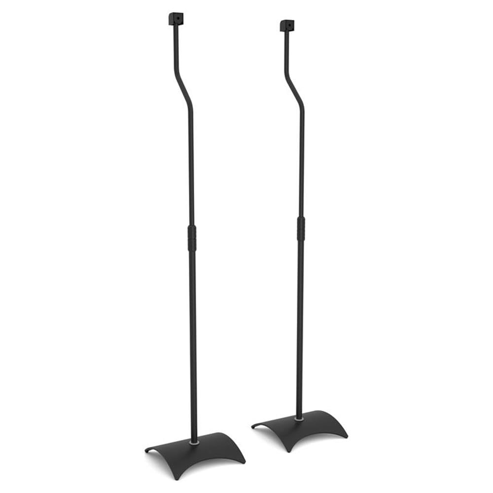 AVF EAK80B-A Speaker Floor Stands, Metal Base, Adjustable Height (Set of 2), Black