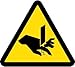 NMC ISO249AP, Vinyl Cut or Sever Hazard ISO Label (50 Packs of 10 pcs)