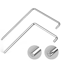 2 Stück Fenster Einstellwerkzeug Set, Gebogener Sechskant 4 mm und Torx TX15, für Einstellung von Fenstern und Balkontüren, Einstellschlüssel Fenster, für Vielseitige Justierung von Fensterbeschlägen