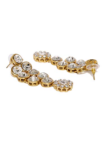 Women's Toned Ethnic Stones Studded Necklace Set
