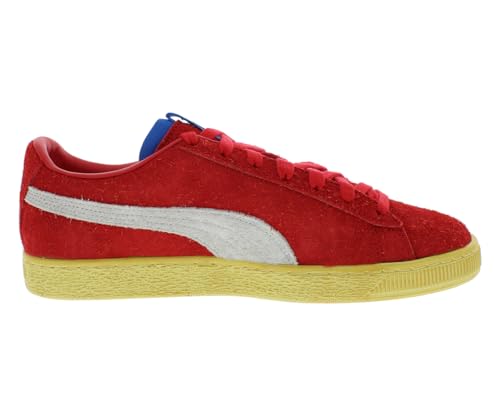 PUMA Mens Scuderia Ferrari Suede X Jv Lace Up Sneakers Shoes Casual - Red3