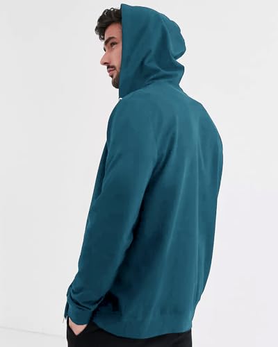 Image of EYEBOGLER Mens Hooded Neck Full Sleeves Regular Fit Solid Jacket