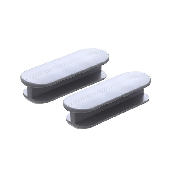 SwissHome Convenient Cabinet Drawer Handle Helper Balcony Door Handle Outside for Door Window Creative Home Glass Door Door Accessory Clamp Handle (Pack of - 2, Grey)