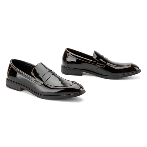 Image of JITAI Mens Velvet Loafers Dress Shoes Loafers for Men Tuxedo Suit Shoes