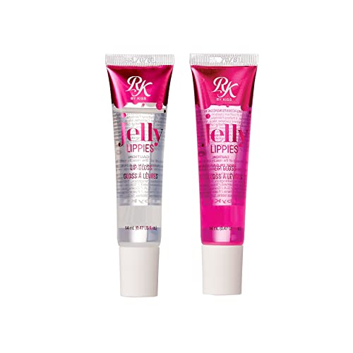 2 PACK!! Ruby Kisses Jelly Lippies Lip Gloss (RCLG01 Clear & RMLG02 Mermaid)