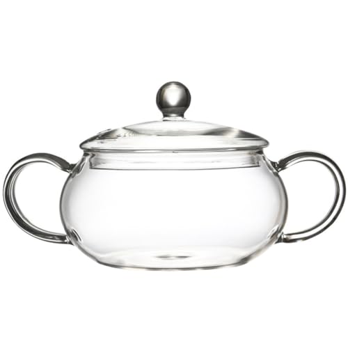 BESTYASH Cacerola de Vidrio Tapa Olla para Sopa Pasta y Alimentos para Bebés Utensilios de Cocina de Vidrio Duraderos y Transparentes