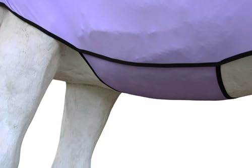 Image of Medium Challenger Horse Comfort Stretch Sleazy Full Body Sheet with Neck - 4-Way Stretch Spandex Hood, Seamless Face Design - Purple Ombre 521MW15