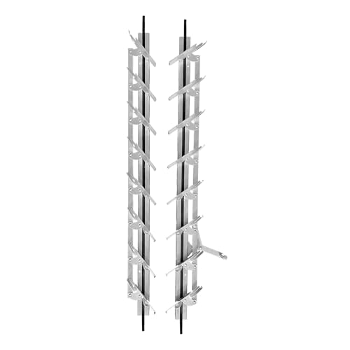 Brixwell JS30 Jalousie Strip Hardware 30' Length 8 Blades Aluminum Pair