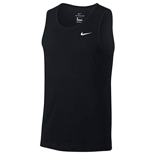 Nike Solid Dri-fit Débardeur, 100% Poliestere, S Homme