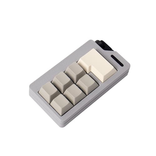 Keyboard Fidget Toy with Keycaps for Anxiety Relief (Grey)