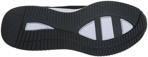 BOSS Men's Modern Knit Structure Running Sneaker, Deep Black/Charcoal Black, 10 | Image 3