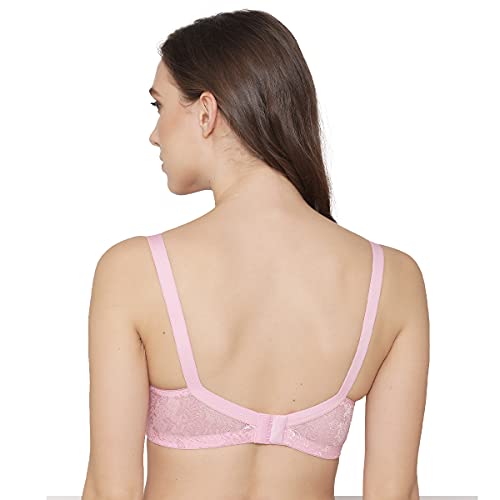Image of Kalyani 5012 Non Padded Cups Floral Embroidered Full Coverage Lace /Net Bra