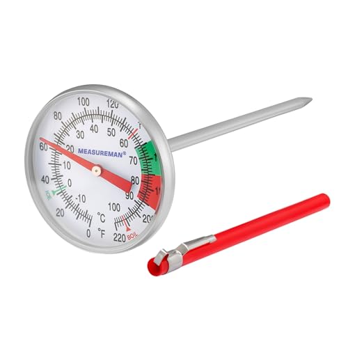 Thermomètre à lait et café 5 cm en acier pour mousse de précision - 3