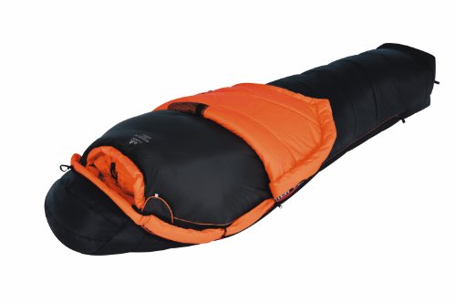 ALEXIKA Schlafsack Alpha 1+2, linke Reißverschluss, schwarz / orange, 100(Breite oben)x235(Länge) x70(Breite unten), 8208.1017L Cover