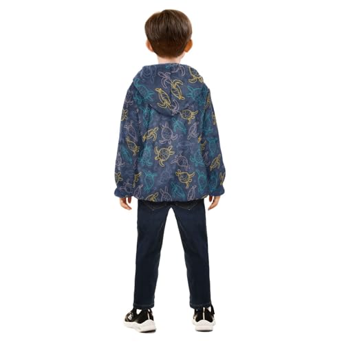 Boys' Fleece Hoody Jacket Zip Up Coat Warm Fall Winter Plush Jacket Sea Turtles Long Sleeve Outerwear4