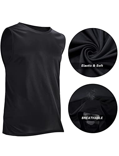 Pilamor Mens Tank Tops 3 Pack,Sleeveless Muscle T Shirts For Men'S Fitness,Quick Dry Gym Tank Top For Men thumb #5