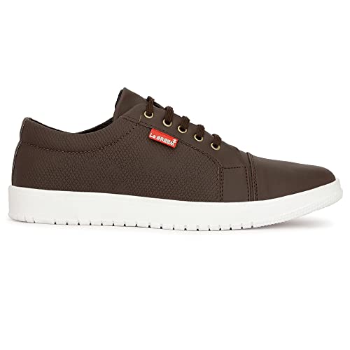 Image of LE GREEM Men's Synthetic Leather Stylish /Comfortable Lace-Ups Sneakers
