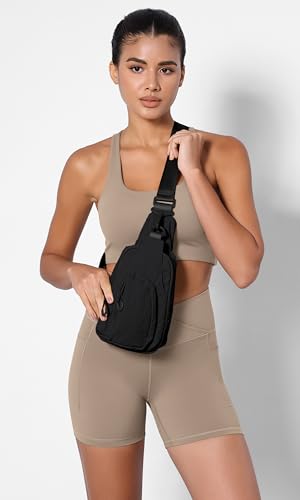 Image of ODODOS Sling Bag with Adjustable Straps Crossbody Chest Bag Lightweight Backpack for Casual Traveling Hiking