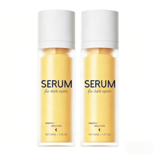 Crema de noche para el cuidado de la piel, trata manchas oscuras, decoloración, atenúa marcas de acné, reafirma la piel, esencia facial para una piel limpia y radiante,2PCS