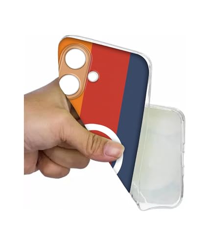 Image of Back Cover for Tecno Spark Go 2 4G Triple Color Stripes Magnetic Ring Design (Not Magnetic Compatible) | UV Printed Soft TPU Shockproof Back Case for Tecno Spark Go 2 4G